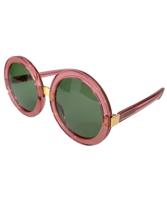 WILDFOX Malibu Sunglasses RARE Rosewater Pink With Green Lens NEW With Case main image 6
